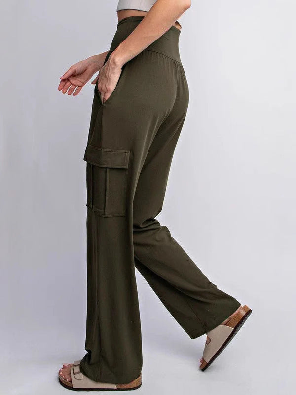 High waist cargo pants for women with convenient pockets Chic and Style