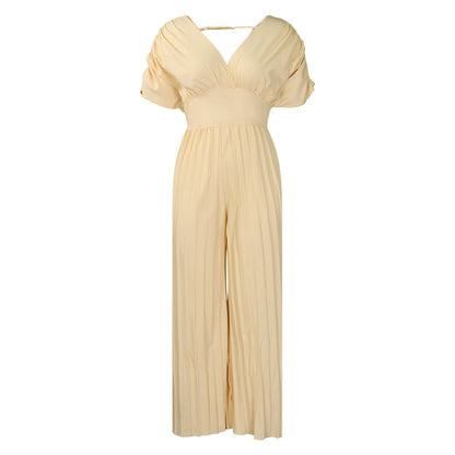 Combinaison plissée pour femmes avec des manches volumineuses Chic und Stil