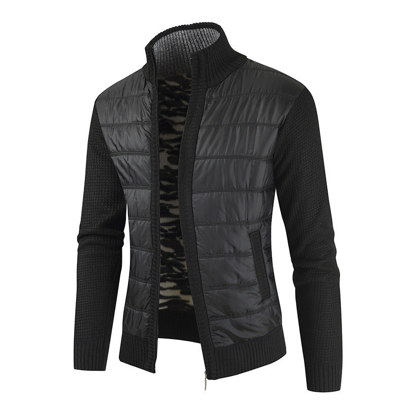 Functional jacket for men with modern high collar and innovative materials Chic and Style