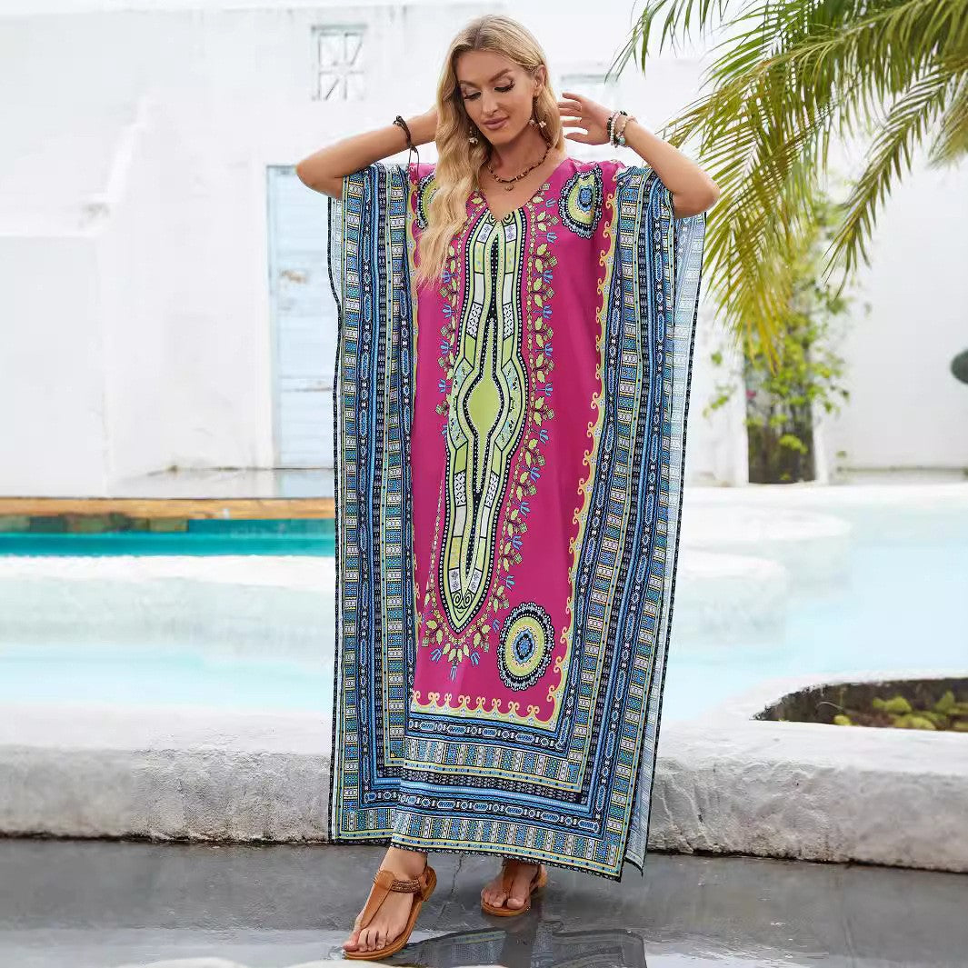 Femmes Robe Maxi Kaftan Bohémien Chic und Stil