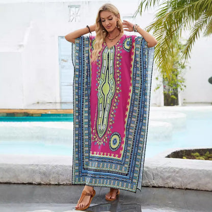 Femmes Robe Maxi Kaftan Bohémien Chic und Stil