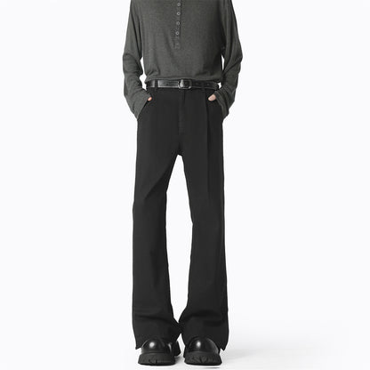 Elegant casual pants for women, wide, with fine pleats and high-quality materials Chic und Stil