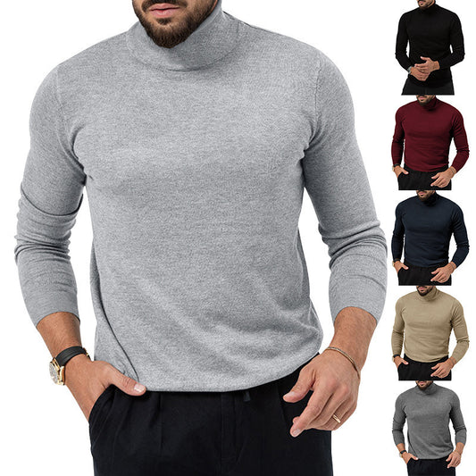 Pull-over à col roulé pour hommes avec une fine structure tricotée et une coupe décontractée Chic und Stil