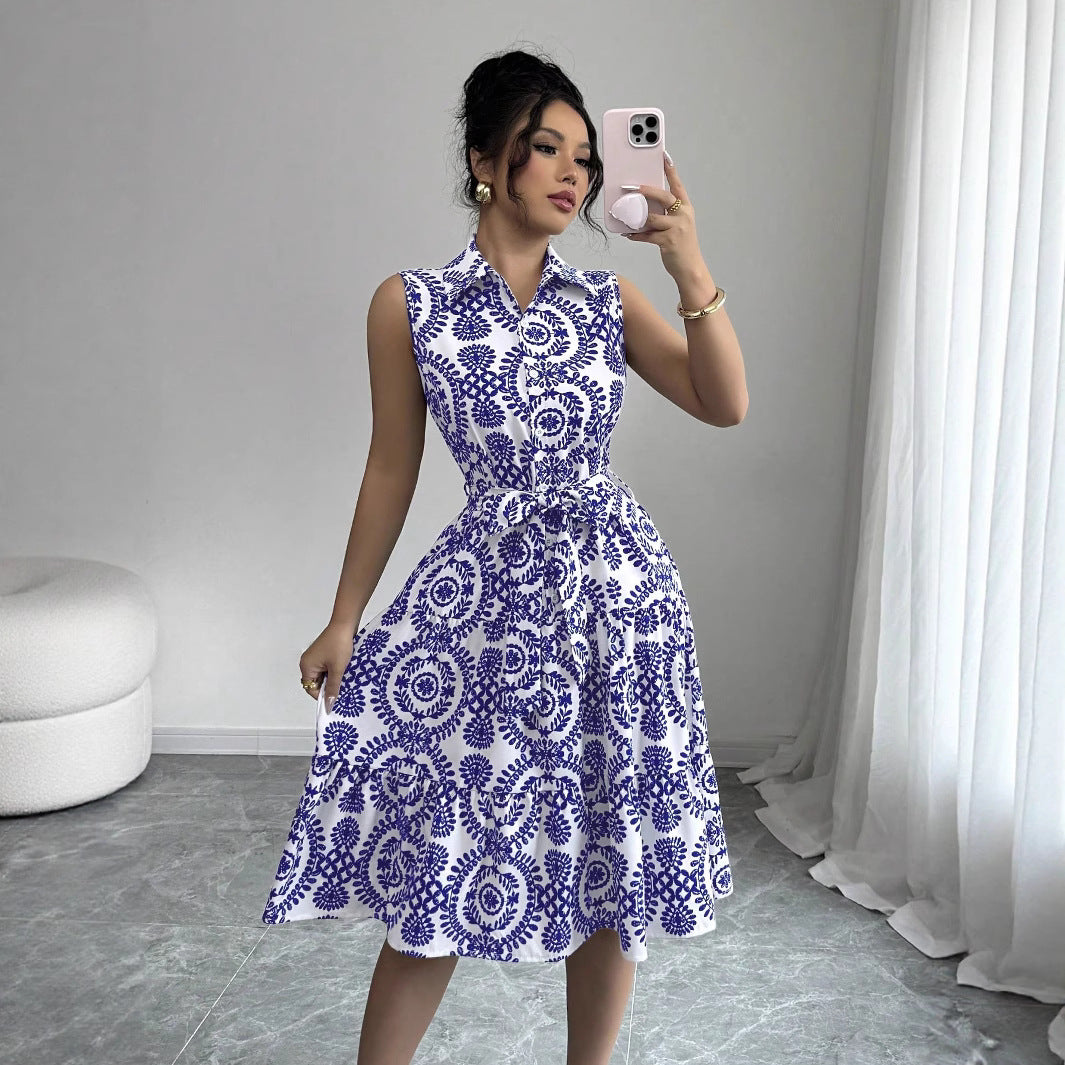 Robe chemise à boutons pour femmes chic et stylée