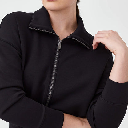 Dames Combinaison Lounge Luxueuse avec col montant élégant et fermeture éclair pratique Chic und Stil