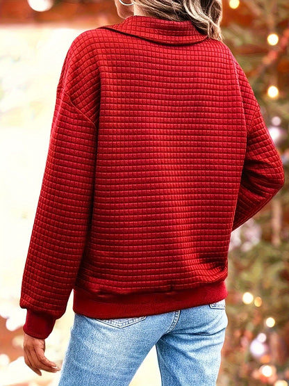 Pull décontracté pour femmes en tissu texturé Chic und Stil