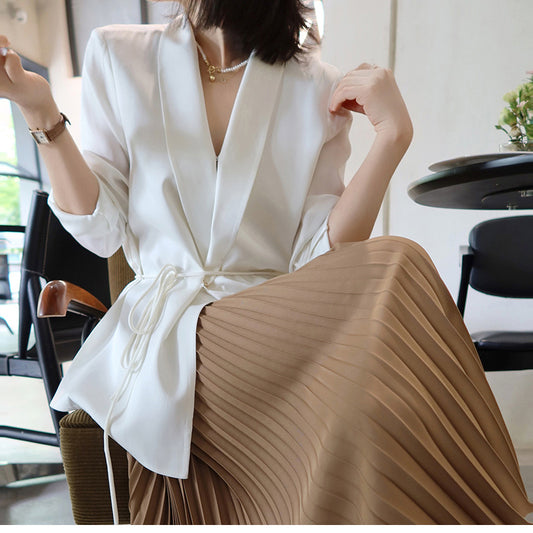 Blazer élégant pour femme avec ceinture ajustable Chic und Stil