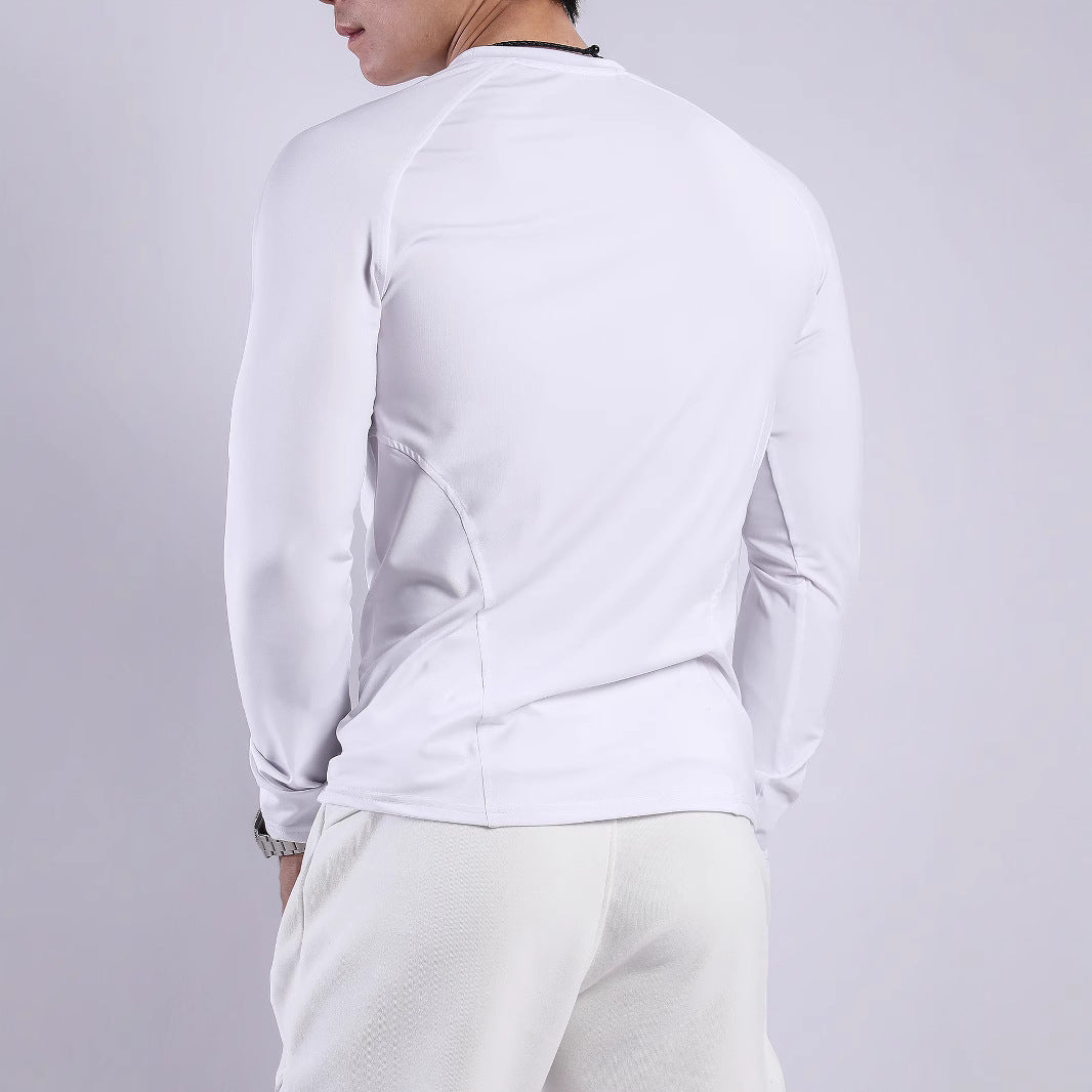 Long Sleeve Men's Sports T-Shirt in Breathable and Moisture-Wicking Fabric Chic and Style
