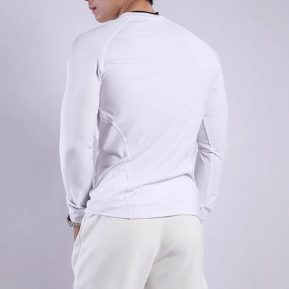Long Sleeve Men's Sports T-Shirt in Breathable and Moisture-Wicking Fabric Chic and Style