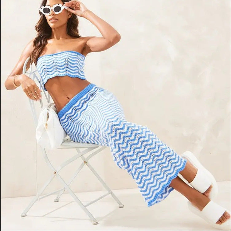 Robes bandeau pour femmes avec un design en crochet élégant Chic und Stil