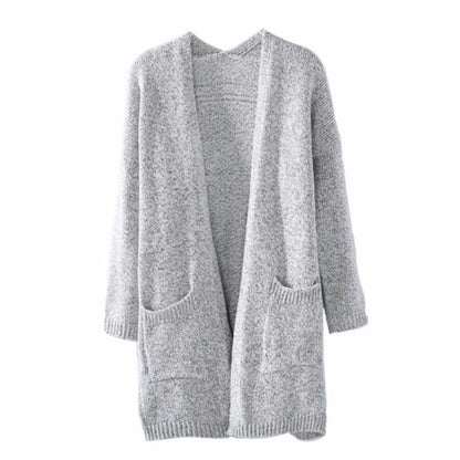 Veste longue pour femmes avec des manches ouvertes et des poches pratiques Chic und Stil