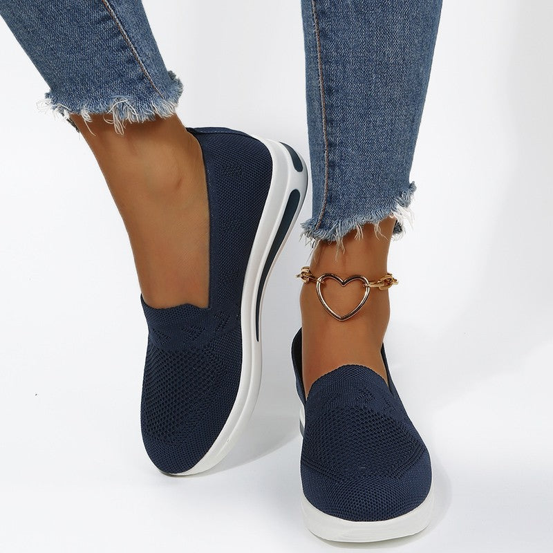 Baskets Slip-On tendance pour femmes avec tige en mesh respirant et semelle antidérapante Chic und Stil