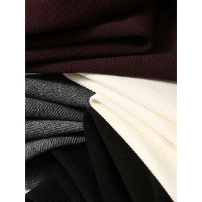 Pantalons larges en jersey doux taille haute pour femmes Chic und Stil