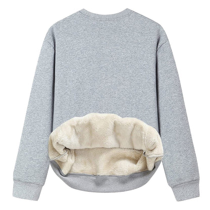Ladies Oversized Cozy Pullover with Fleece Lining Chic and Style