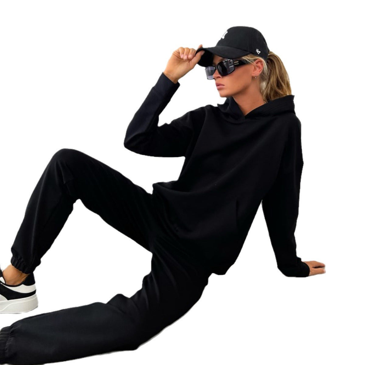 Dames Hoodie Oversized - Ensemble d'entraînement Chic und Stil