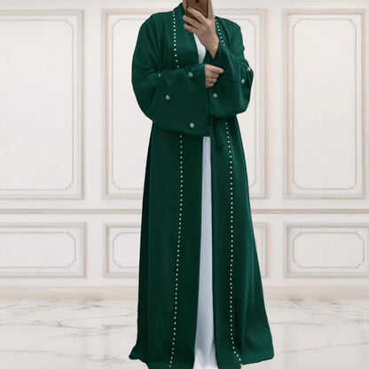 Dames Élégant Kimono avec des détails ornés de perles et une coupe ample Chic und Stil