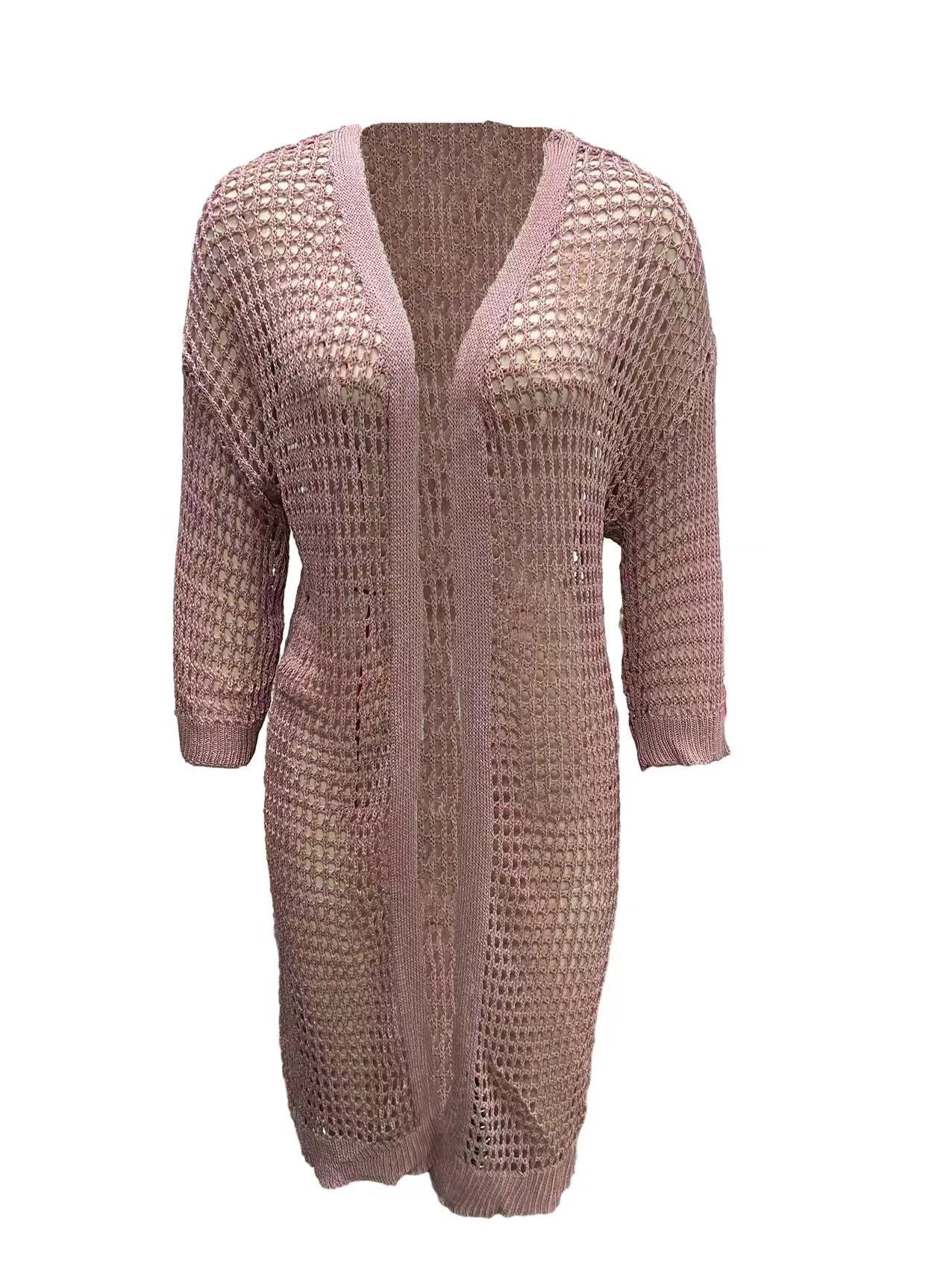 Dames Blouse en crochet aérien avec design ouvert et manches larges Chic und Stil