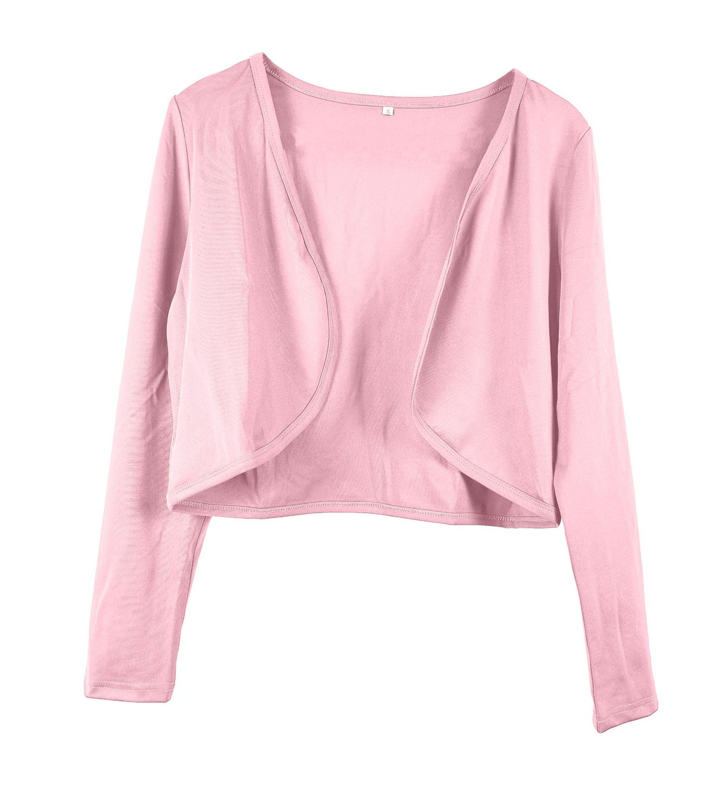 Cardigan court pour femme avec coupe ouverte et manches longues Chic und Stil
