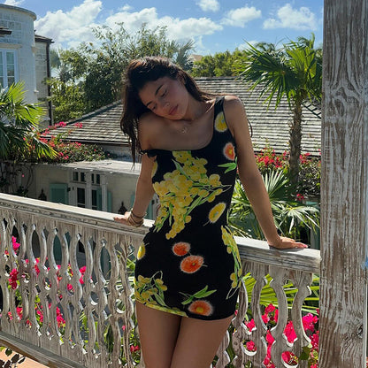 Robe Mini Imprimé Floral Chic und Stil Femme