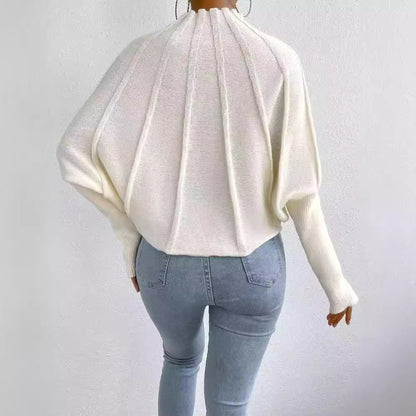 Pull en tricot pour femme avec col montant Chic und Stil