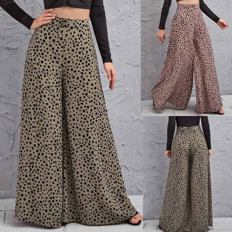 Chic and Style polka dot wide leg Palazzo pants for women