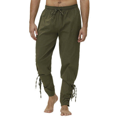 Men's leisure pants with a trendy fit and practical lace details Chic and Style