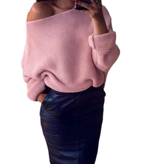 Pull décontracté pour femmes avec coupe ample et épaule ouverte Chic und Stil