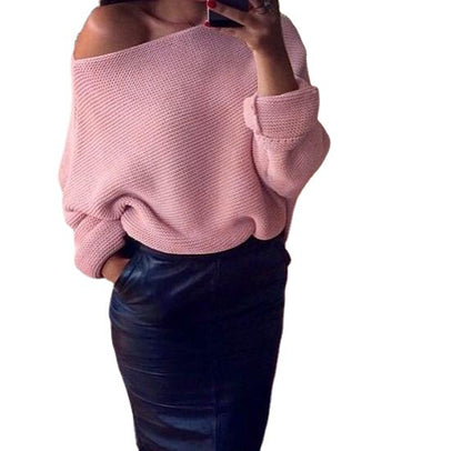 Pull décontracté pour femmes avec coupe ample et épaule ouverte Chic und Stil