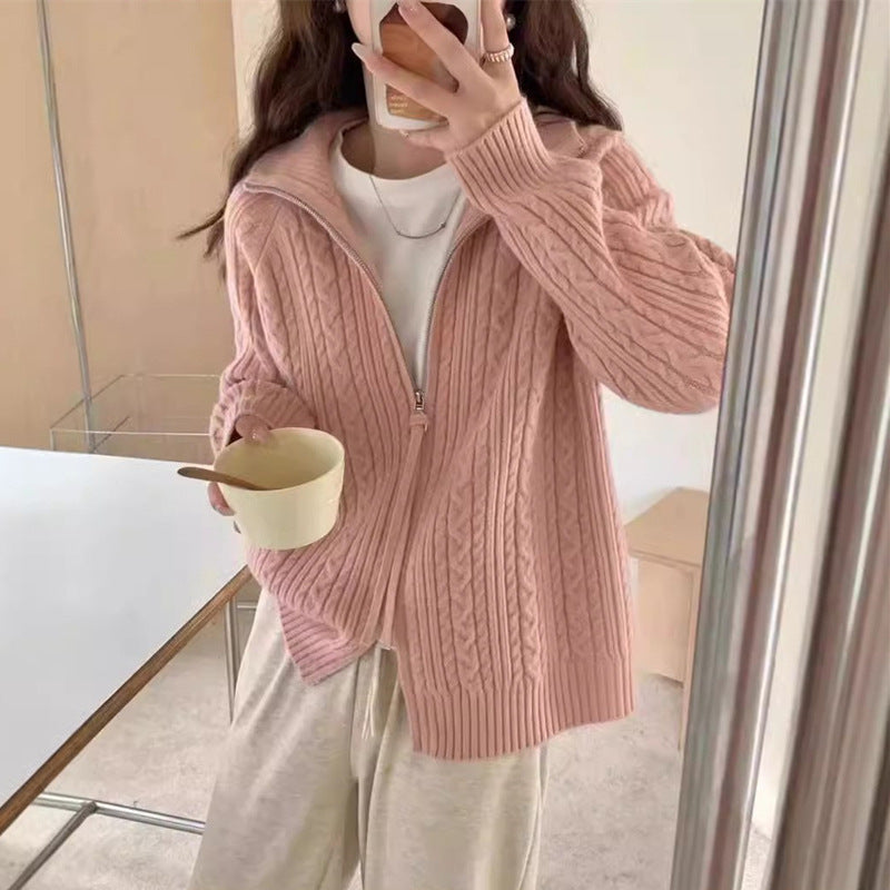 Dames gilet avec col haut et fermeture éclair Chic und Stil