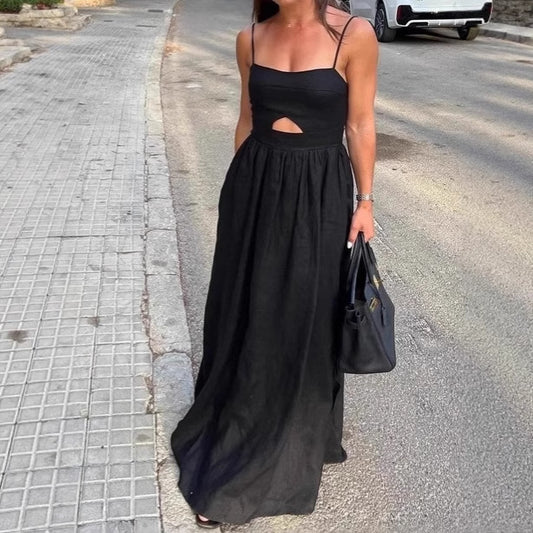 Robe maxi pour femmes avec une coupe raffinée et un design de poches pratique Chic und Stil