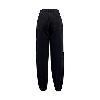 Jeans cargo dames avec élastique et poches pratiques Chic und Stil