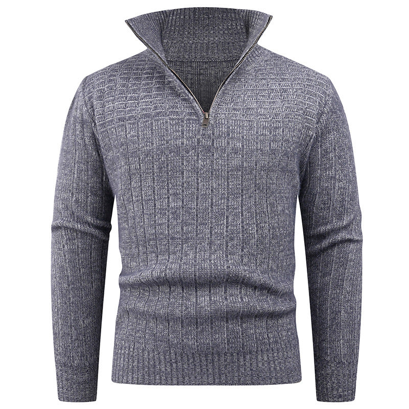Elegant turtleneck pullover for men with modern cable-knit design Chic and Style