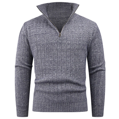Elegant turtleneck pullover for men with modern cable-knit design Chic and Style