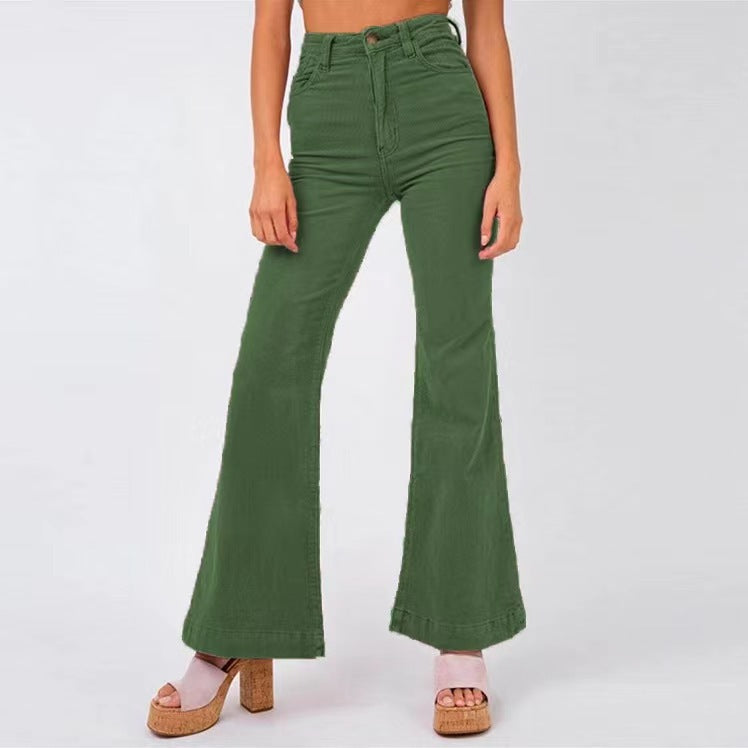 Wide leg pants for women with high waist and comfort belt Chic and Style