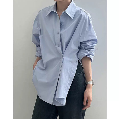 Chemise décontractée surdimensionnée à boutons pour femmes Chic und Stil
