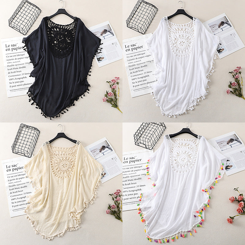 Dames couverture de plage ornée de crochet Chic und Stil