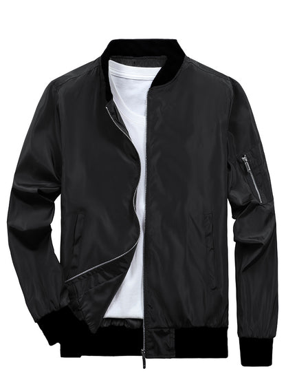 Veste bomber sportive pour hommes avec poches zippées pratiques Chic und Stil