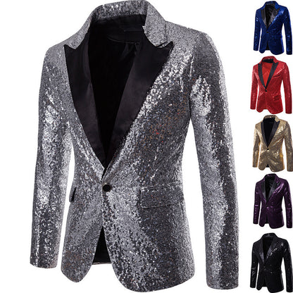 Dames élégante veste en sequins Chic und Stil