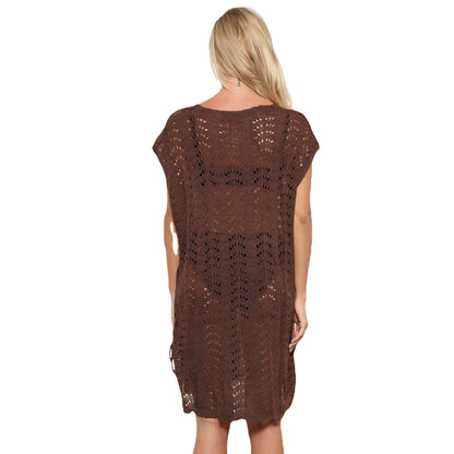 Robe de plage en crochet décontractée pour femmes Chic und Stil
