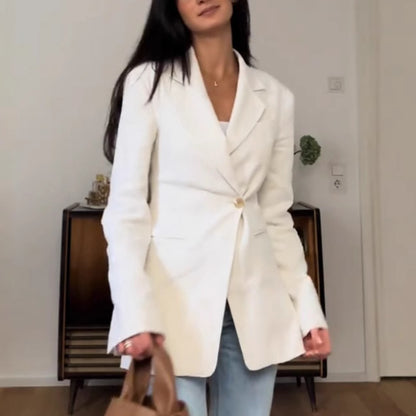 Dames Blazer Oversized Élégant Chic und Stil