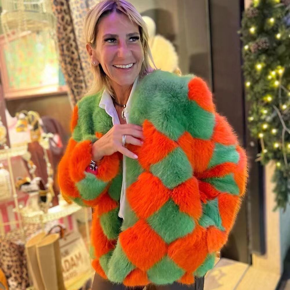 Ladies Soft Faux Fur Jacket Chic and Style