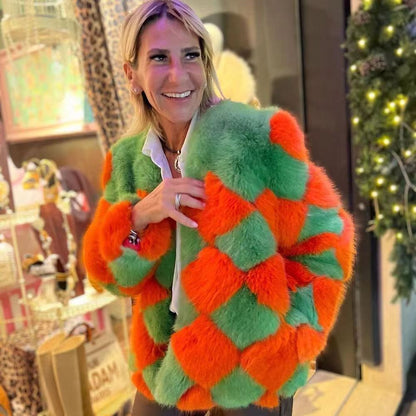 Ladies Soft Faux Fur Jacket Chic and Style