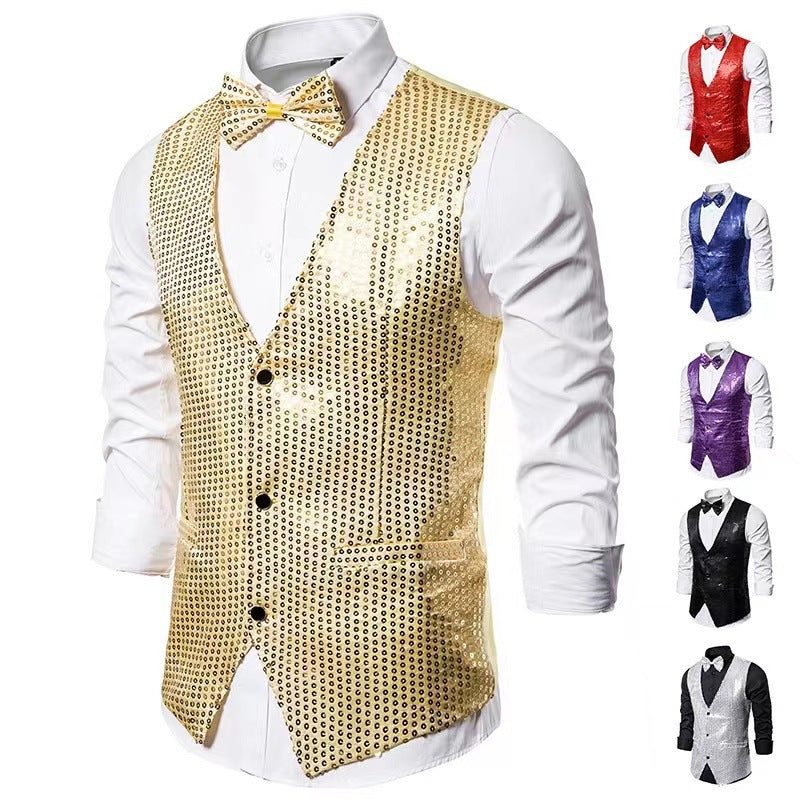 Costume élégant pour hommes avec des paillettes scintillantes et une coupe slim idéale Chic und Stil