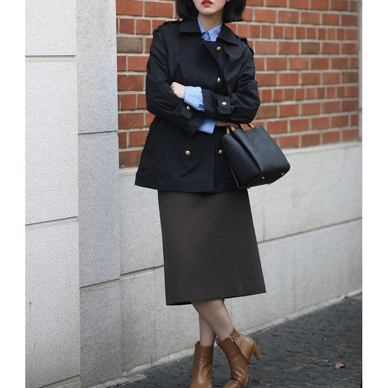 Veste trench ceinturée élégante pour femme Chic und Stil