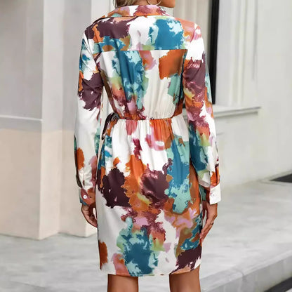 Robe portefeuille pour femmes avec dégradé de couleur élégant Chic und Stil