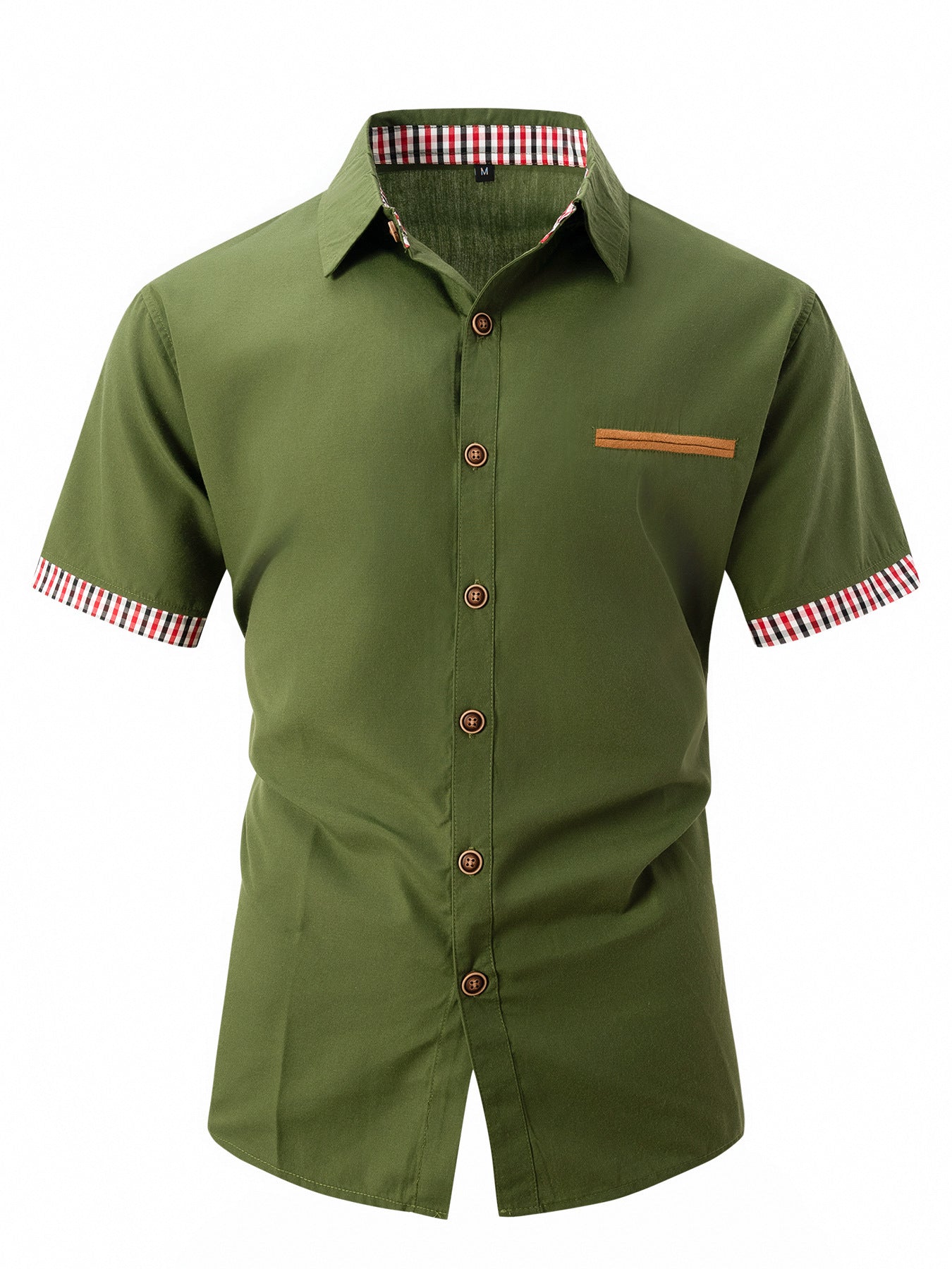 Chemise de loisirs à manches courtes pour hommes avec détails contrastés Chic und Stil