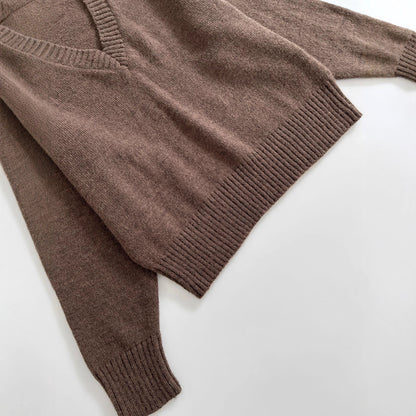 Pull à col en V décontracté pour femmes Chic und Stil