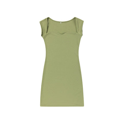 Robe Mini Ajustée à Côtes Chic und Stil