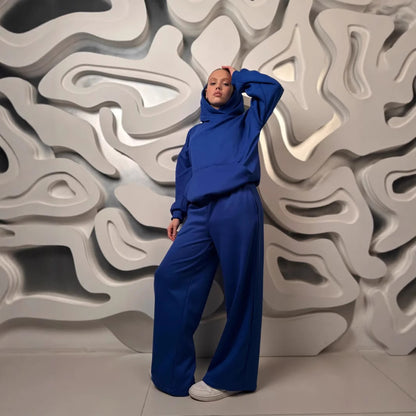 Chic and Style relaxed fit trendy women's hoodie set and loose pants