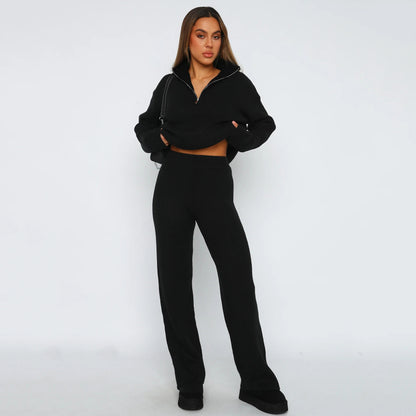 Pull femme Relaxed-Fit avec col élevé Chic und Stil